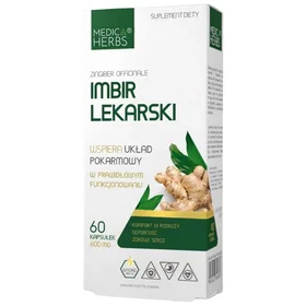 Medica Herbs Ginger 600mg 60 Capsules