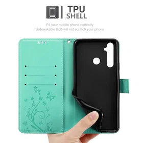 Cadorabo Floral Wallet Case for Realme 5 Pro/Realme Q