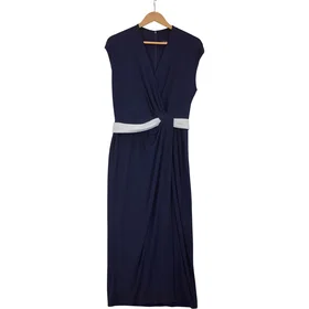 Ralph Lauren Double-Breasted Georgette Kjole