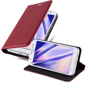 Cadorabo Étui Livre Laisse-argent Magnétique Livre pour Samsung Galaxy J7 2015