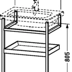 Duravit DS988101877 Sidestol
