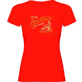Kruskis Iron Wheels Kortärmad T-shirt Röd (Dam)