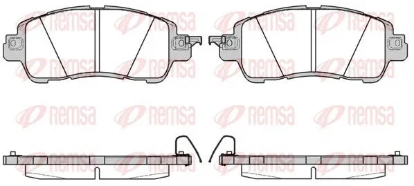 Remsa Brake Pad Set PCA165604