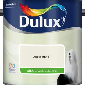 Dulux Silk Emulsion Paint Apple White 2.5L