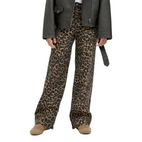 Jack & Jones Sarah Tokyo Leo Wide Leg Byxor (Dam)