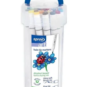 SPREE Twin Marker Brush Tip