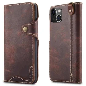 Denior Leather Wallet Case for iPhone 13
