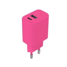 Setty Dual USB-A & USB-C Vegglader 20W