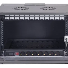 Digitus DN-49203-SET 7U 540x400 mm Vægmonteret Rackskab Sort