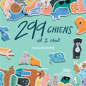 Puzzle 299 Dogs and 1 Cat Pieces