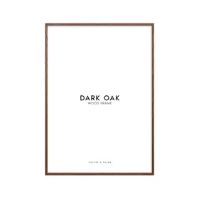 Poster Cadre photo Dark Oak 60X80 cm