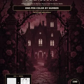 GOTHIC Mansions Färgläggningsbok för Vuxna