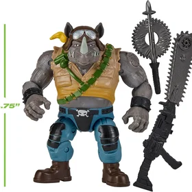 Playmates Toys Teenage Mutant Ninja Turtles G.I. Joe Buzzer Rocksteady Action Fi