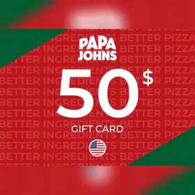 Papa Johns Gavekort 50 USD