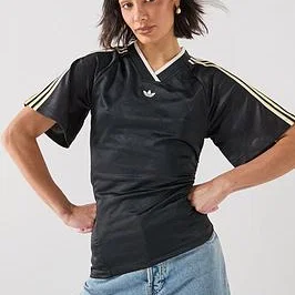 Adidas Originals Rouched Fotbollsjersey Svart (Dam)