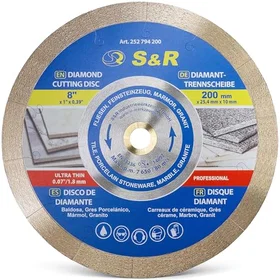 S&R 200x25.4mm Diamantkapskiva 1.6mm 1-pack
