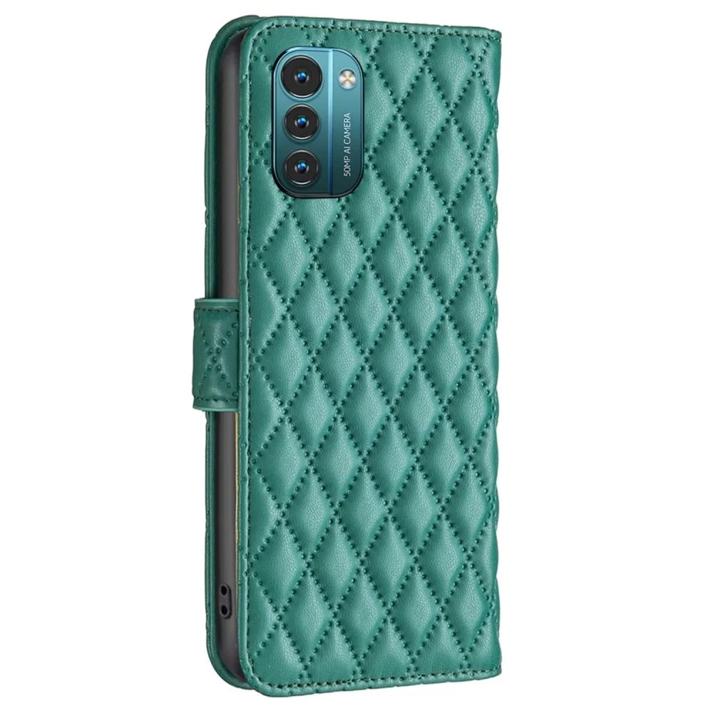 Matt Rhombus Pattern Flip Case for Nokia G11/G21