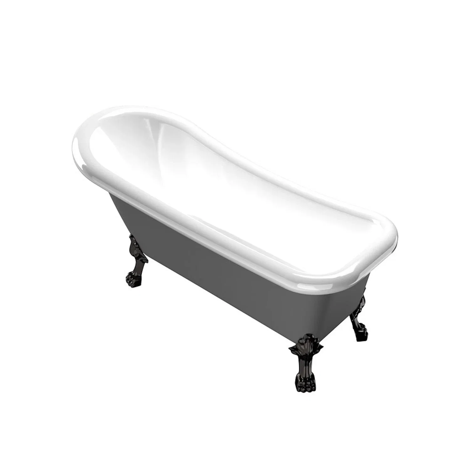 Westerbergs Sofia Bathtub Freestanding Acrylic Gray/White 153x67cm 20081054