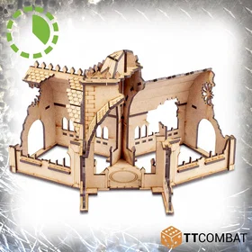 TTCombat Sci-Fi Gothic Ruined Convent Intersection MDF