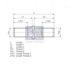 DT 10.30002 Boulon de roue