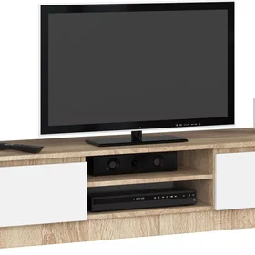 AKORD OP0LRTVCLP160SONBIA Meuble TV 2 étagères 160x40x33cm