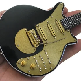 BMG Miniature Guitar Replica Collectible Gold Special