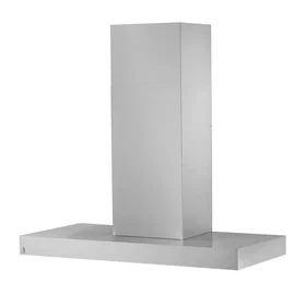 Røroshetta Hera Sense Ventilator Vegghengt Børstet Stål 90cm med Treverk Balanse