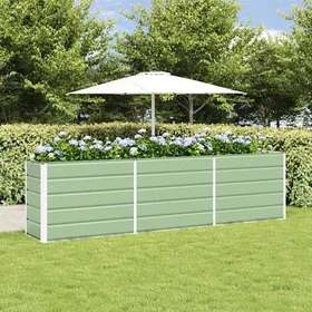 vidaXL Planter Galvanised Steel 42018259