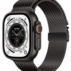 Tiera Apple Watch Mesh Armband svart 42/44/45/49mm