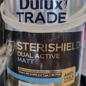 Dulux Sterishield Diamond Eggshell Paint White 5L