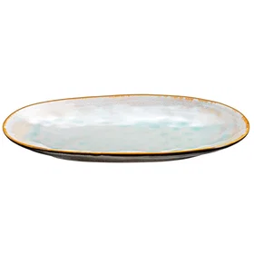 MEDARD Shadow Aqua Plat ovale Ø36x22cm 2-pack