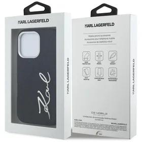 Karl Lagerfeld Signature Logo Case for iPhone 16 Pro