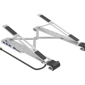 PROPERAV P-LSUSB-4 Laptop Stand with USB Hub