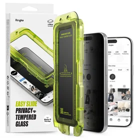 Ringke Easy Slide Privacy Skjermbeskytter for iPhone 17 Pro Max (2-pack)