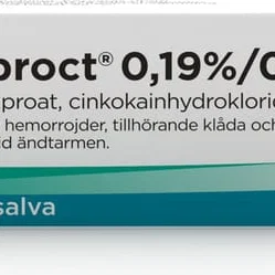 Scheriproct 0,19%/0,5% Rektal Salva 30g