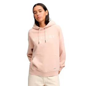 Superdry Luxe Casual Embroidered Relaxed Fit Hoodie (Dam)