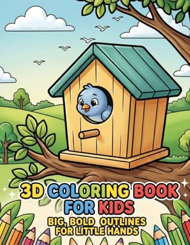 3D Coloring Book for Kids