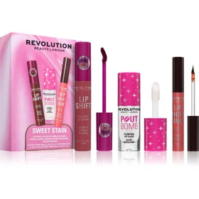 Revolution Sweet Stain Lip Trio Kosmetisk Sæt