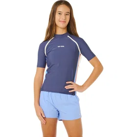 Rip Curl Surf Revival Short Sleeve Rash Vest (Girls)