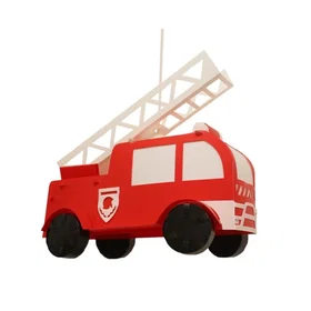 R&M Camion de pompiers pour Enfants Rouge 38cm