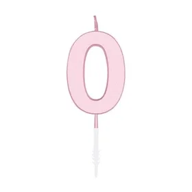 Globos Tårtljus Pastellrosa nr. 0
