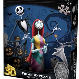 Prime 3D PRiME The Nightmare Before Christmas Jack, Sally and Zero 500 Pieces