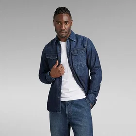G-star Slim Fit Denim Overshirt (Herr)