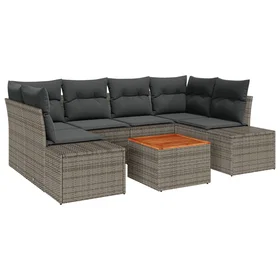 vidaXL Garden Sofa Set with Cushion 7 Pieces 3347909