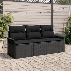 vidaXL Sofagruppe med pute 3 Deler 3345223