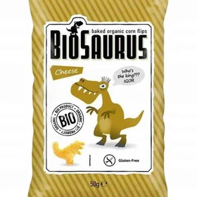 BioSaurus Corn Flips Cheese 50g