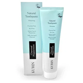 Kurin Charcoal Peppermint Whitening Toothpaste 100ml