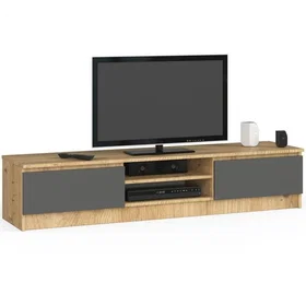 AKORD OP0LRTVCLP160-ARTSZA Meuble TV 2 étagères 160x40x33cm
