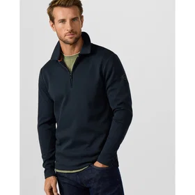 Hackett Waffle Collar Halv Dragkedja Sweatshirt (Herr)