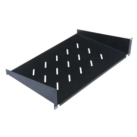 WP 1U 19" Black Rack Shelf